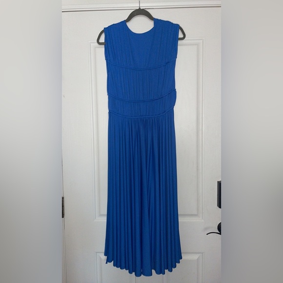 TOVE Albie Sleeveless Midi Dress size 38/ US 6 NWT Blue Jersey Stretch - Picture 5 of 9